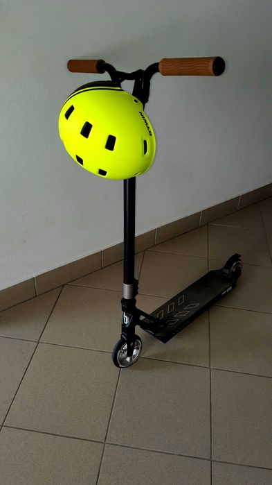 Hulajnoga wyczynowa ABEC-7 BLACK DRAGON Vert Racer Czarny  kask