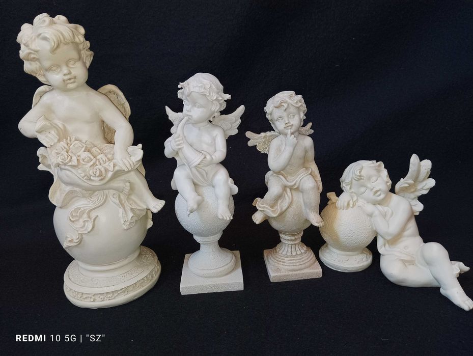 Anioły - aniołki - piękne figurki - 4 sztuki - Koln - (0,85 kg)