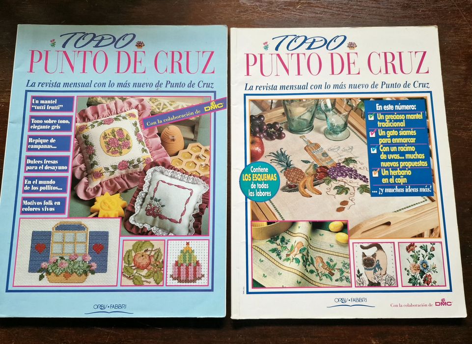 8 Revistas Todo Punto de Cruz em Espanhol