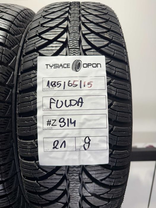 Opony Zimowe 195/65/15 Fulda Montero3 Komplet #Z314