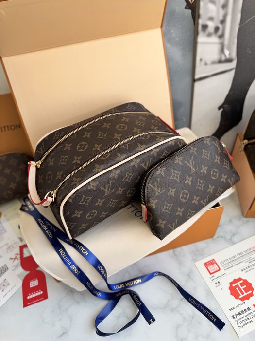 Косметичка Louis Vuitton Cosmetic, луі вітон коричнева, жіноча косметичка, органайзер