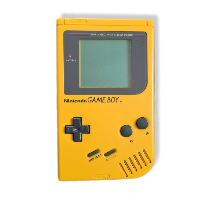 Nintendo Game Boy Play It Loud! Yellow + Tetris box ,Polska dystrybucja