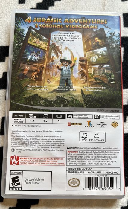 Lego Jurassic world Nintendo Switch