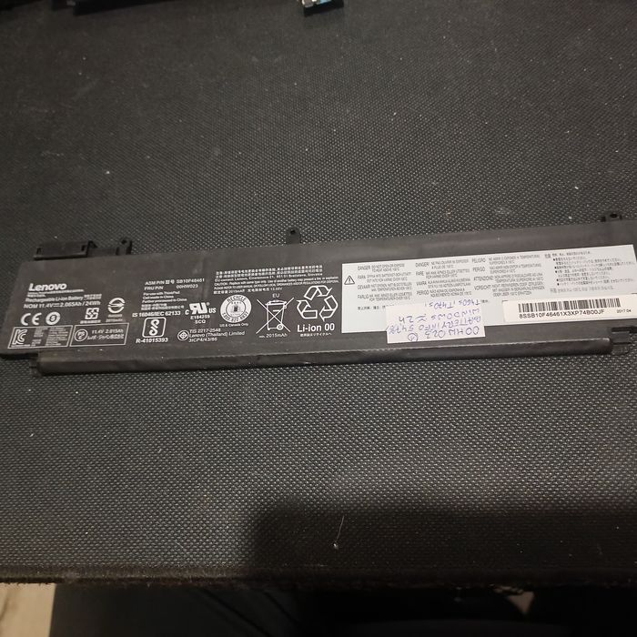 Oryginalna Bateria LENOVO SB10F46461 , 00HW023 (1)