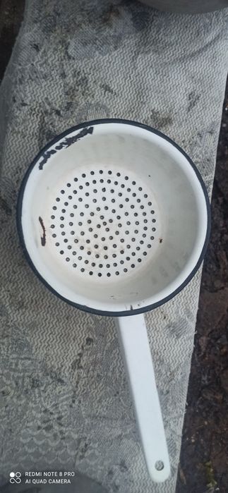 Дуршлаг эмалированный в отличном состоянии. СССР
