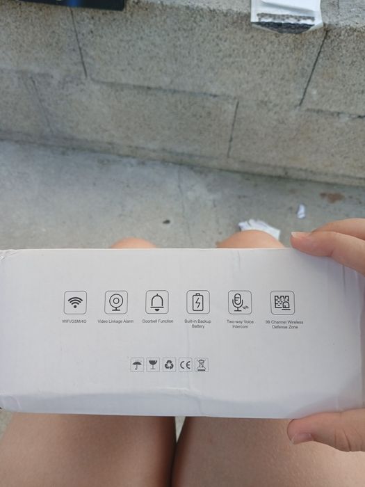 Alarme Casa Inteligente Sem Fios Wi-Fi / GSM (Tuya / Smart Life) – Novo