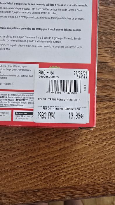 Nintendo Switch cinza como nova + capa original Nintendo