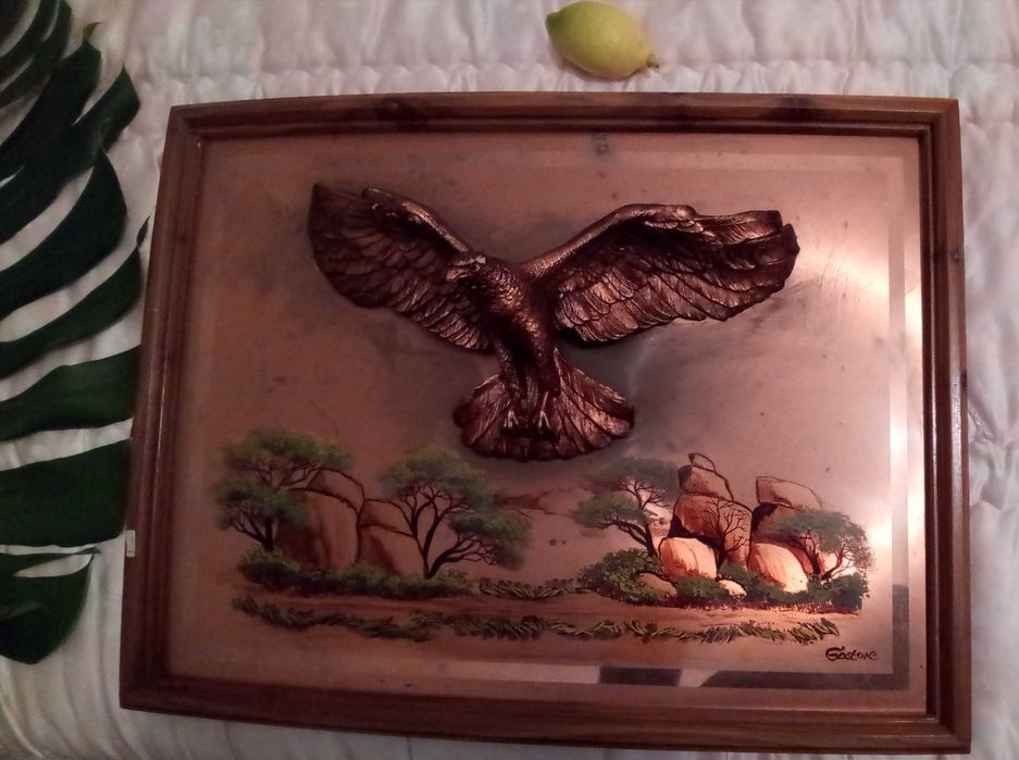 Artesanato africano - Quadros GASTONE em cobre - Animais selvagens