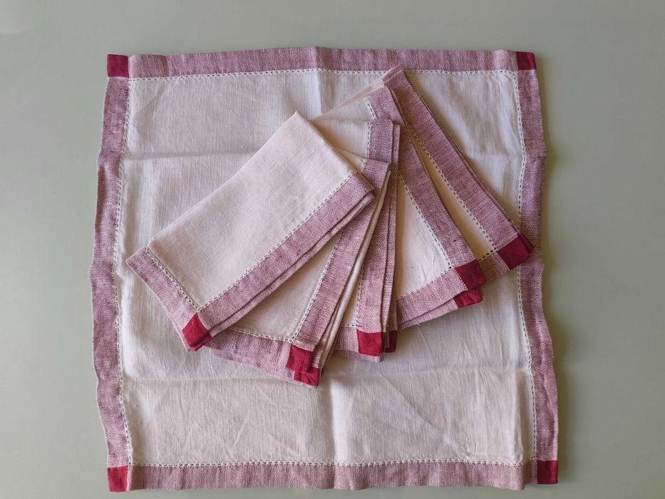 Lote 6 Guardanapos de Linho NOVOS