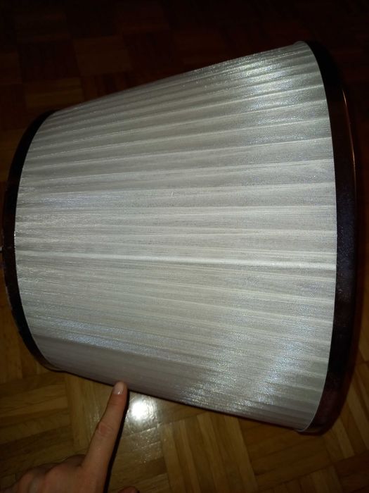 Klosz biały z tkaniny 40cm