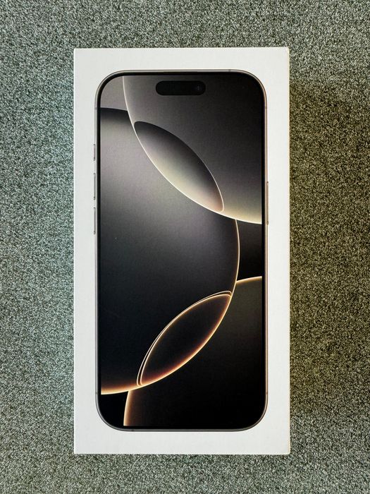 iPhone 16 pro, natural titanium, 256GB, com cabo