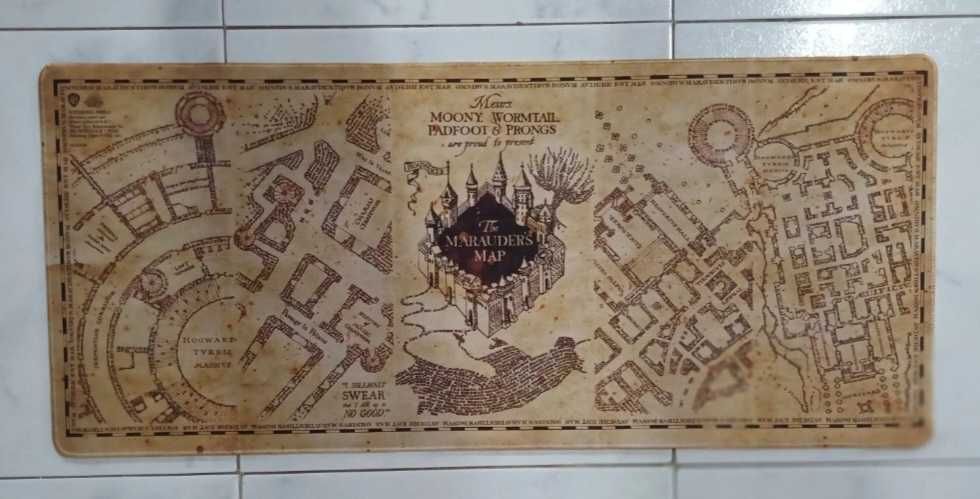 Tapete gaming Mapa Hogwarts