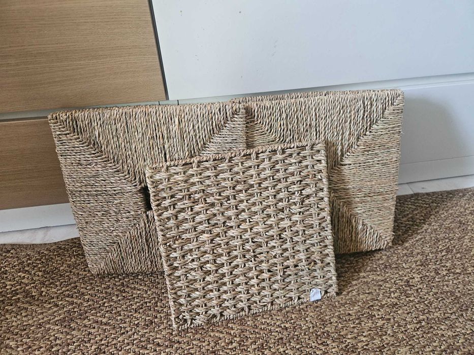 Knipsa | CIkea | 6x Como novos |Caixas em Palha |