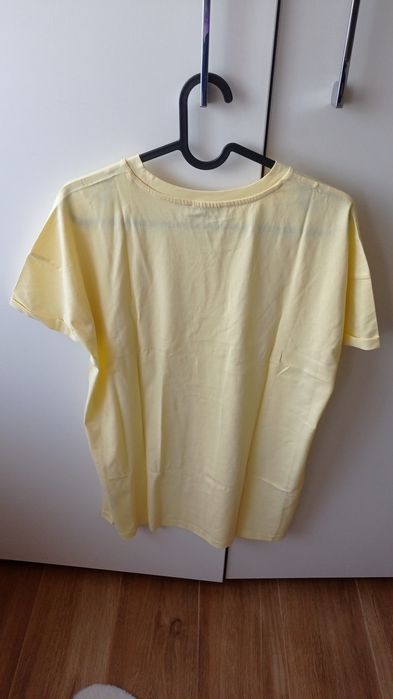 T-shirt żółty długi Pieces