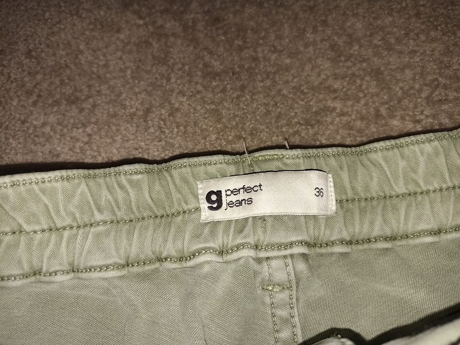 Zielone bojówki damskie rozm. 36 Ginatricot