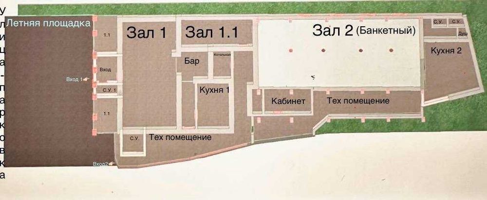 Продається Кафе 420 м² +готовий бізнес під ключ!
 +літній майданчик.