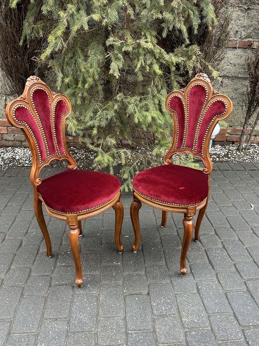 Stylowe Krzesła Ludwikowskie Krzesełko Ludwik Do Toaletki Lub Ozdobne