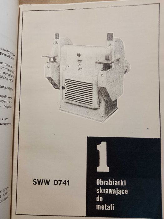 unikat katalog obrabiarek ponar prl 1974 rok