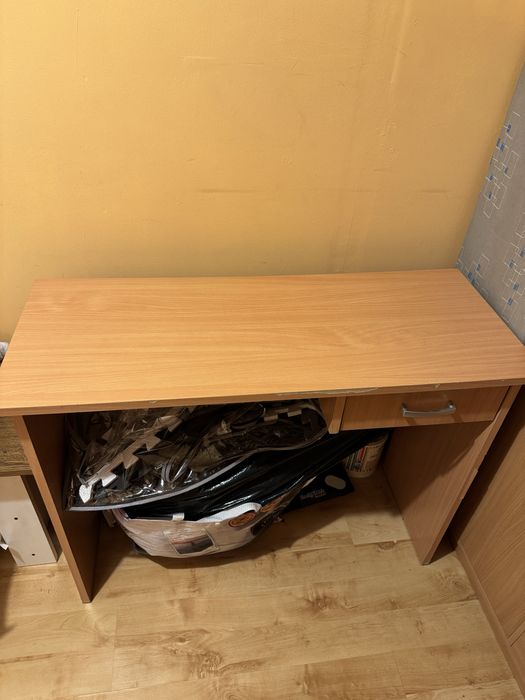 Biurko wąskie i długie 100x40cm z szufladą