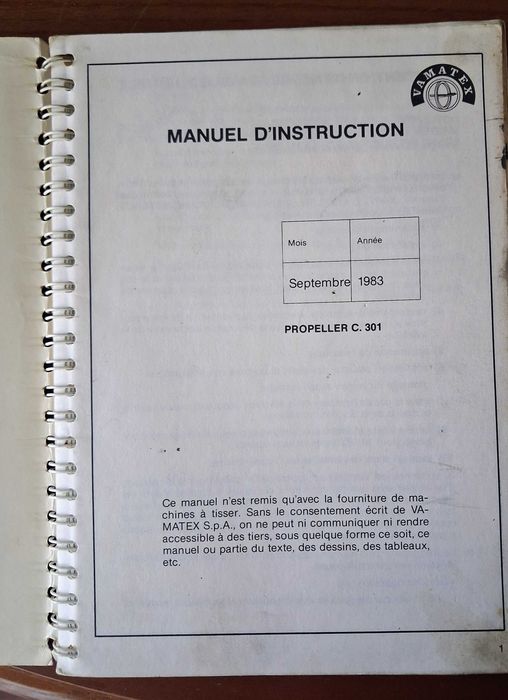 manuel d'instruction Propeller C/301