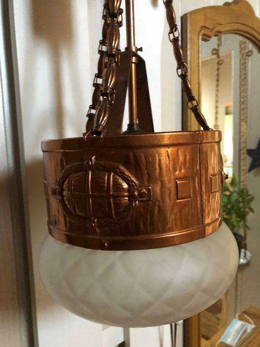 lampa wisząca  mosiężna