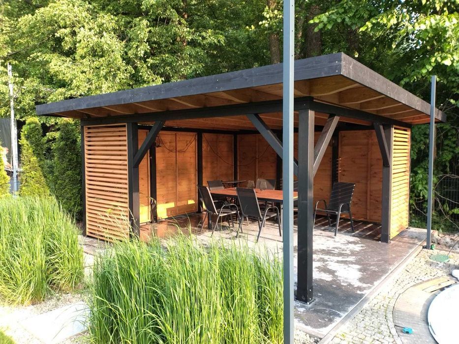 Nowoczesna altana PREMIUM "Żuraw" - Altany/Domki/Wiaty/Garaże