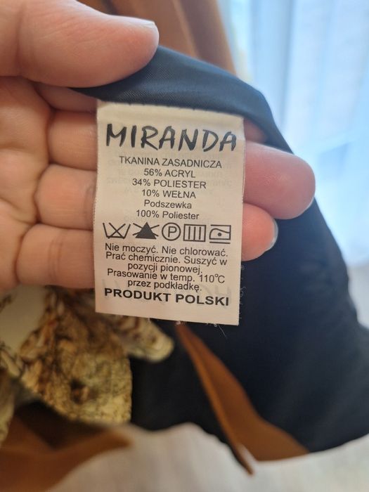 Płaszcz musztardowy M/L