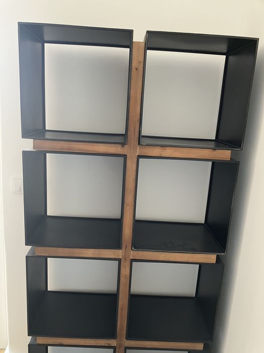 Estante metal e madeira Area