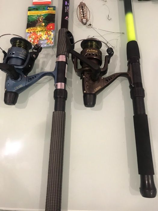 Набор спиннинг телескоп+катушка Кобра+Подарок!Набор 8 в 1