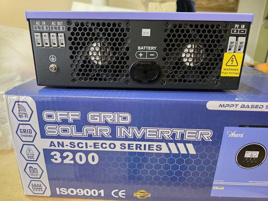 24V 3200W Гібридний інвертор 3.2 KW  3 квт 220V батарей Lifepo4 Lition