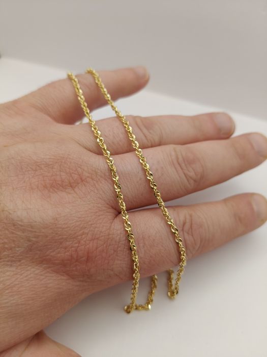 Złoty Łańcuszek 45cm Pr.585 Nowy Zapraszamy