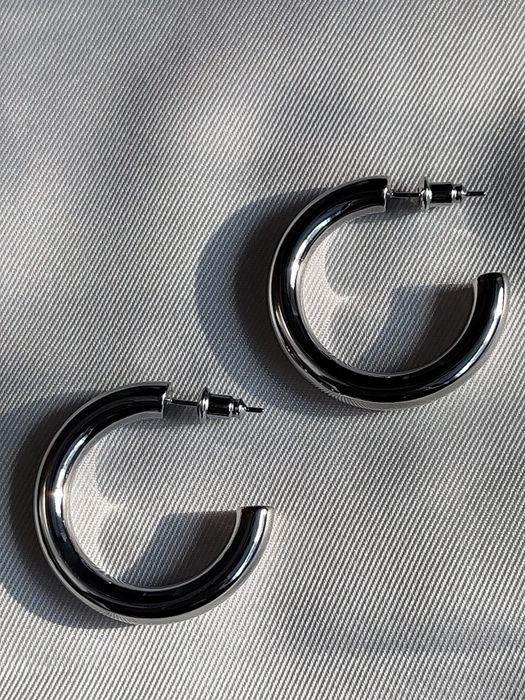 Сережки срібні кільця біжутерія