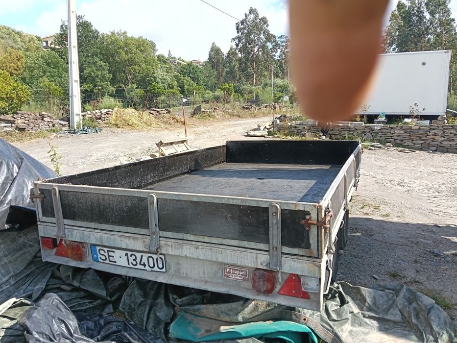 Reboque carga 1500kg  matrícula portuguesa