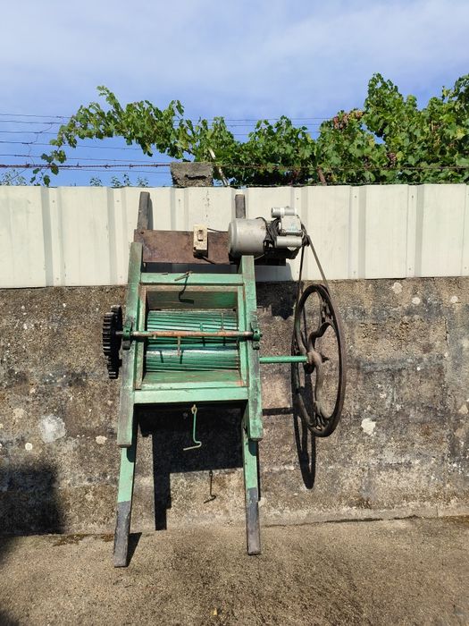 Esmagador de uvas com motor