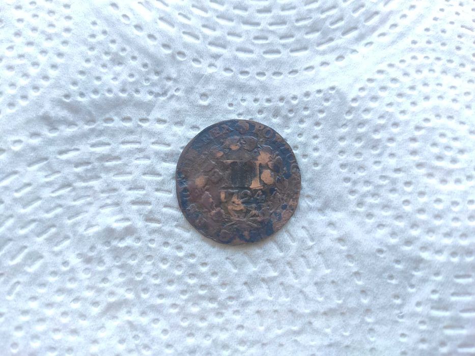 Moeda III Reis 1724 #2