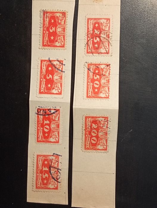 7 selos oficial 1920 - Polonia -  Poczta Polska - 	Polonia