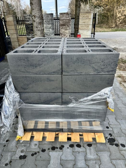 CZARNY ONYKS 500x200x200 promocja ! pustak ogrodzeniowy
