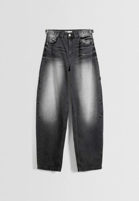 Джинси з утяжками Bershka