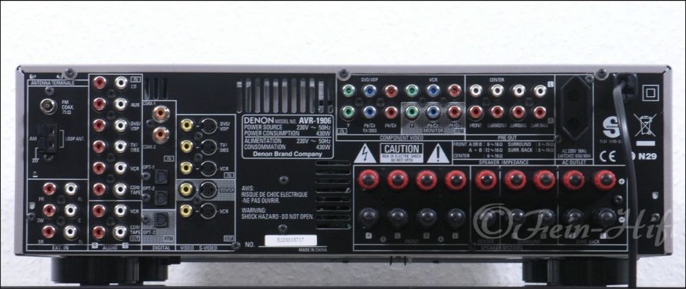 Amplificador denon AVR 1906