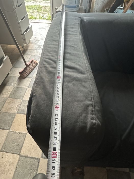 Sofá 3 lugares preto