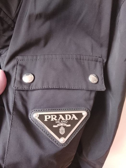 Prada oryginalne lekkie wiosnę nylon kurtki męskie jak nowe