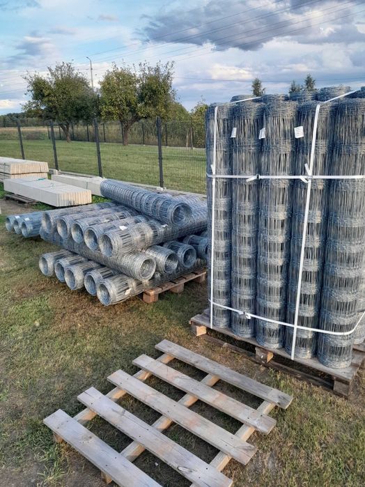 Siatka  leśna, słupki betnowe