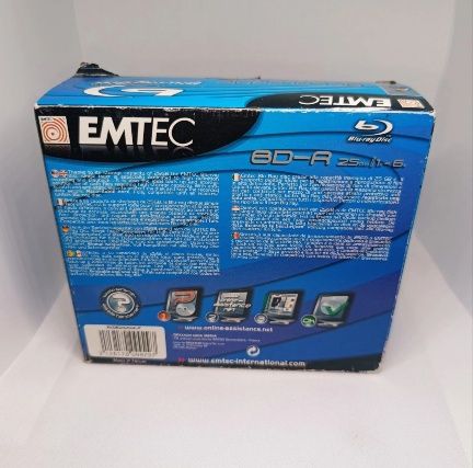 EMTEC Blu-ray Disc BD-R 25GB 6x Speed - 5 Pack Artigo Novo