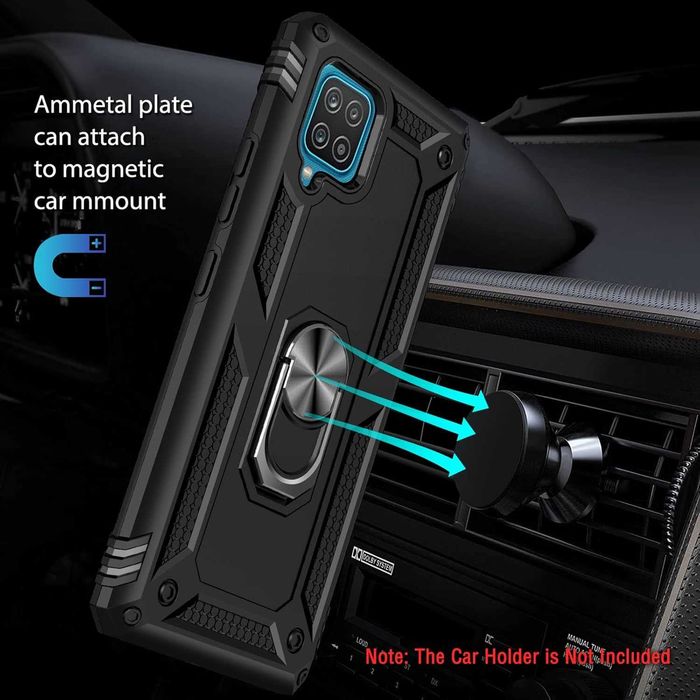 Etui na telefon komórkowy z Samsung Galaxy A12/M12, folią pancerną spp