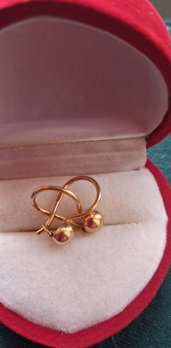 Złote kolczyki 14 k