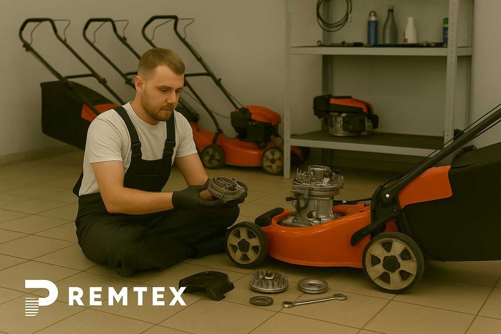 Ремонт та обслуговування газонокосарок — двигун і редуктор