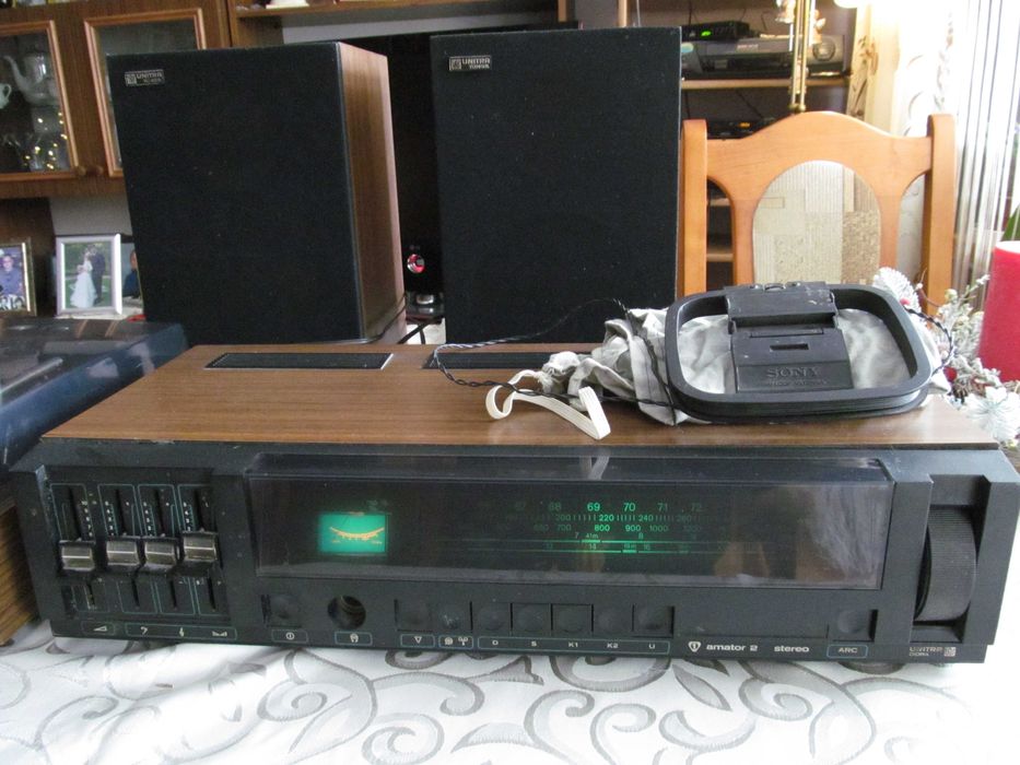 Radio Amator 2 stereo z kolumnami i gramofonem Emanuel G-902 fs - kpl.