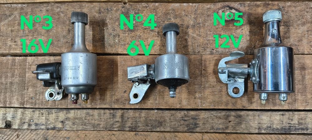 Dínamos usados Miller,Union,Boch bicicleta pasteleira clássica