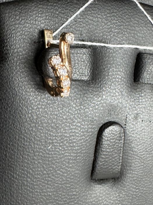 Золоті сережки 585 з діамантами (С9320)