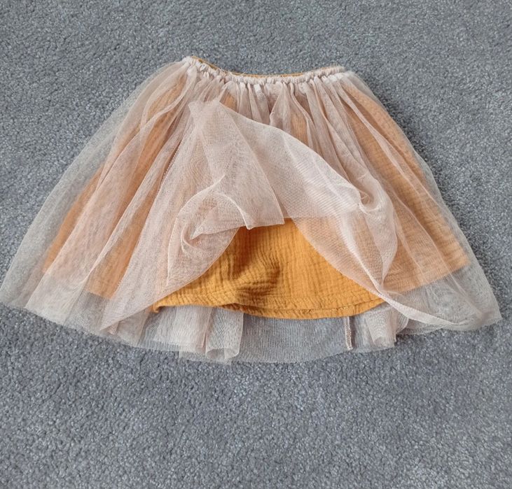 Spódnica musztardowa. Zara. 92cm